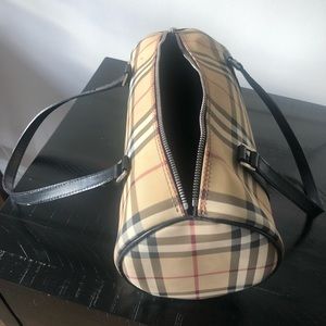 Authentic Burberry cylinder bag with top handles